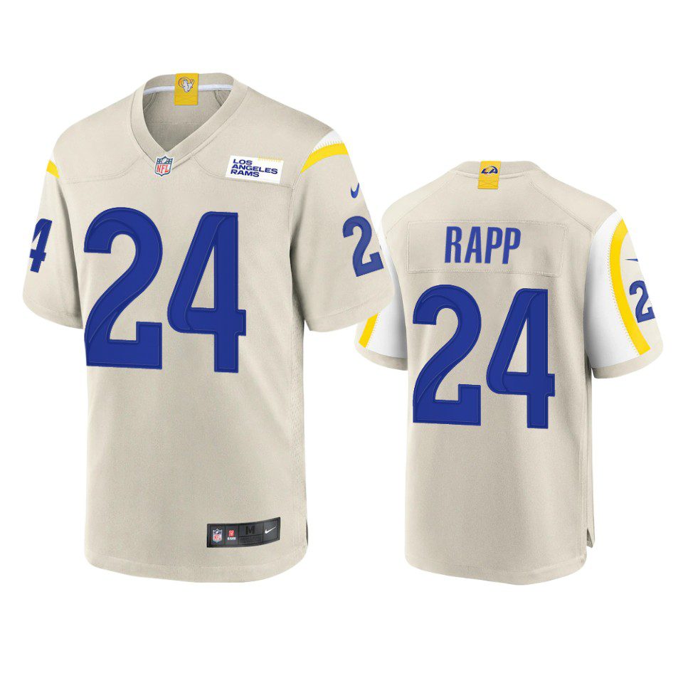 Los Angeles Rams Taylor Rapp Bone Game Jersey - NB Jersey